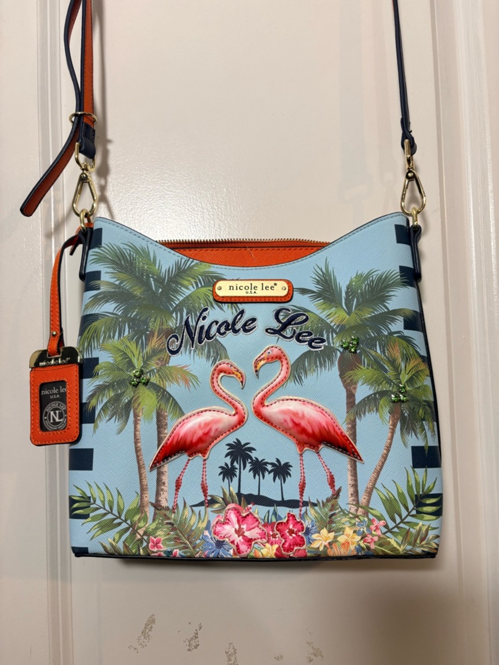 Nicole Lee "Florida" Flamingo Crossbody – NWT